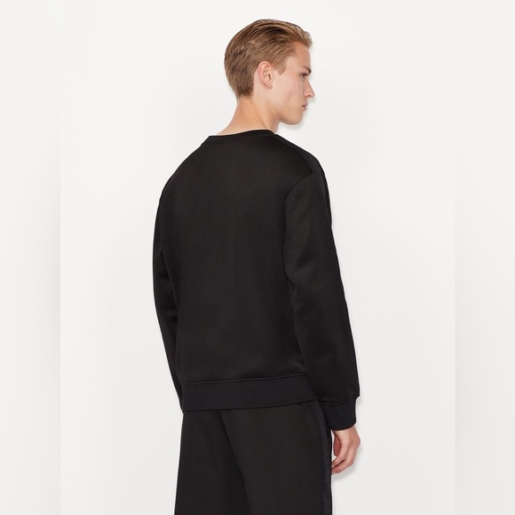 Armani Exchange OVERSIZED LOGO CREW NECK SWEATSHIRT - Picture 7 of 11